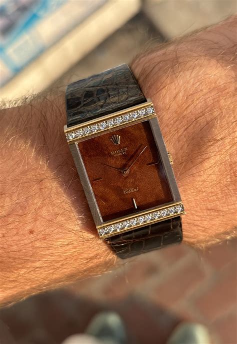 rolex cellini wood